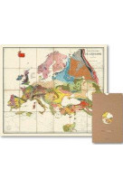 Carte geographie nostalgique - carte geologique de l europe