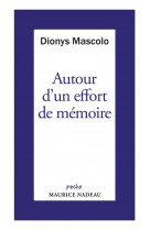 Autour d-un effort de memoire - sur une lettre de robert ant