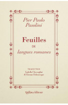 Feuilles de langues romanes