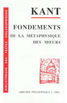 Fondements de la metaphysique des moeurs