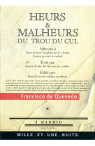 Heurs et malheurs du trou du cul - suivi de poemes satiriques et burlesques