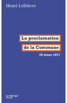 La proclamation de la commune
