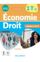 Les parcours pros - économie-droit 1re, tle bac pro (2022) - pochette élève