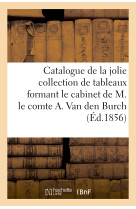 Catalogue de la jolie collection de tableaux formant le cabinet de m. le comte a. van den burch