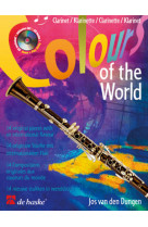 Jos van den dungen colours of the world - clarinette - recueil + cd
