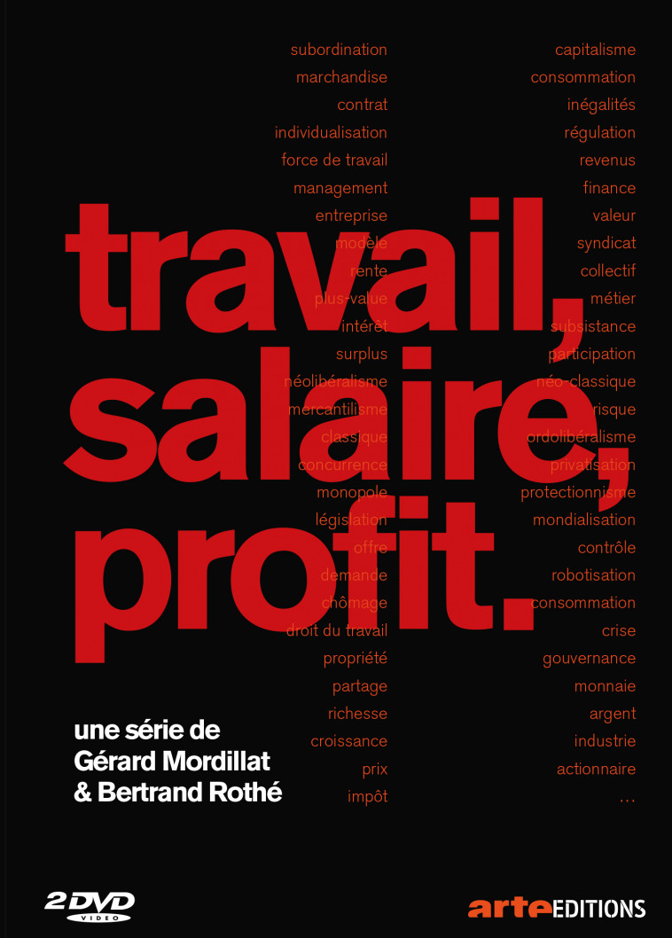 TRAVAIL, SALAIRE, PROFIT - 2 DVD -  Mordillat GErard - ARTE