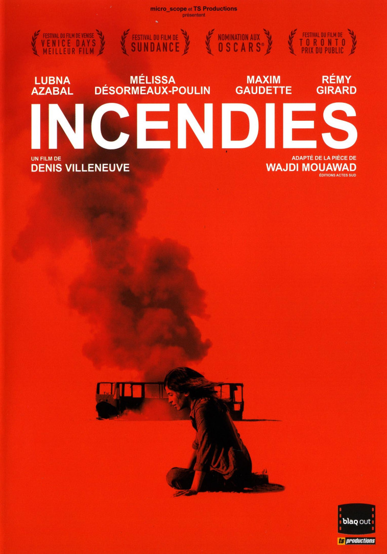 INCENDIES EDITION SIMPLE - DVD -  Villeneuve Denis - BLAQ OUT