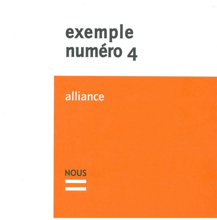 ALLIANCE - COLLECTIF - Nous