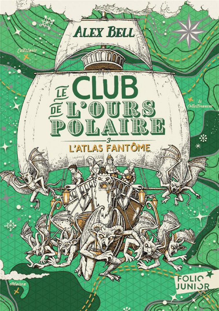 LE CLUB DE L'OURS POLAIRE T.3  -  L'ATLAS FANTOME - BELL/TOMIC - GALLIMARD