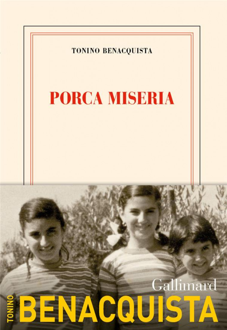 PORCA MISERIA - BENACQUISTA TONINO - GALLIMARD