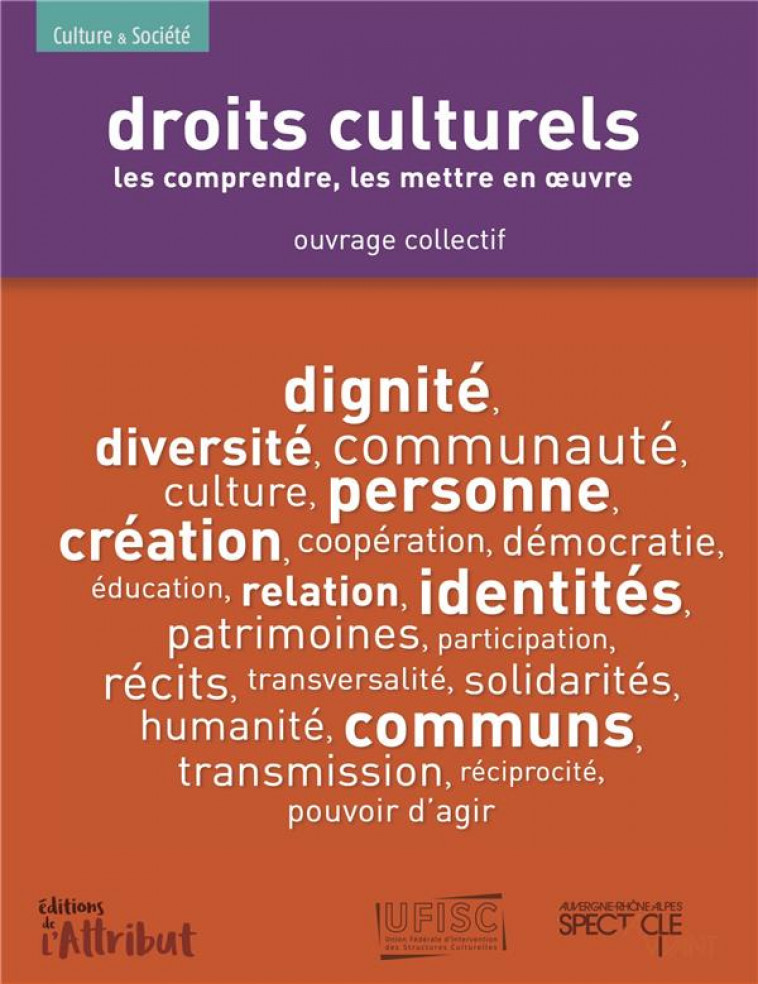 DROITS CULTURELS - LES COMPRENDRE, LES METTRE EN OEUVRE - COLLECTIF - ATTRIBUT