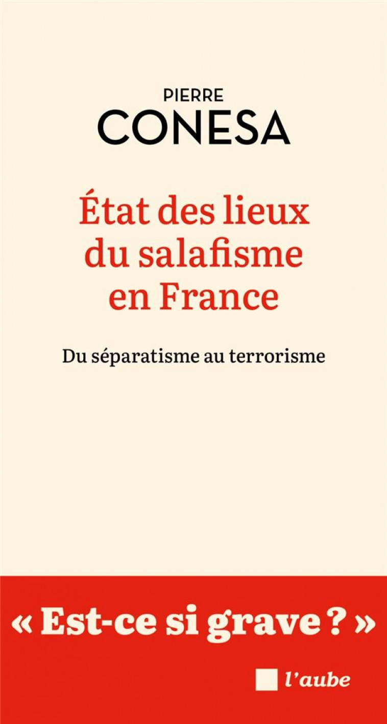 ETAT DES LIEUX DU SALAFISME EN FRANCE  - DU SEPARATISME AU T - CONESA PIERRE - AUBE NOUVELLE