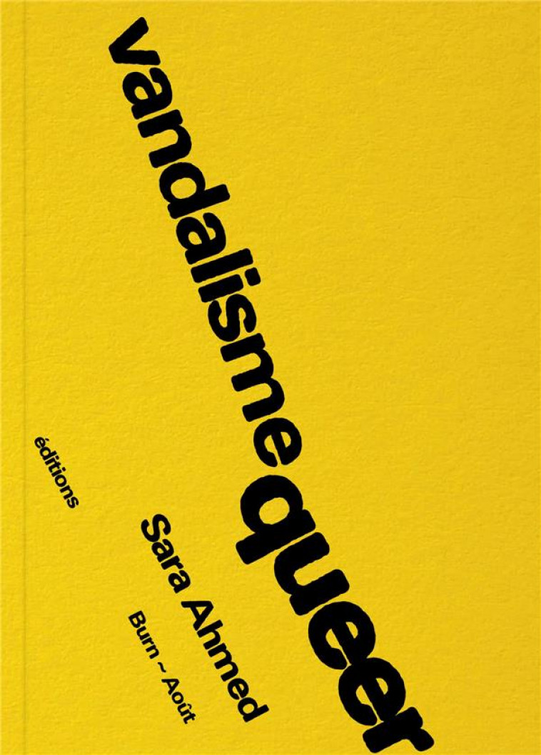VANDALISME QUEER - AHMED SARA - BLACKLEPHANT
