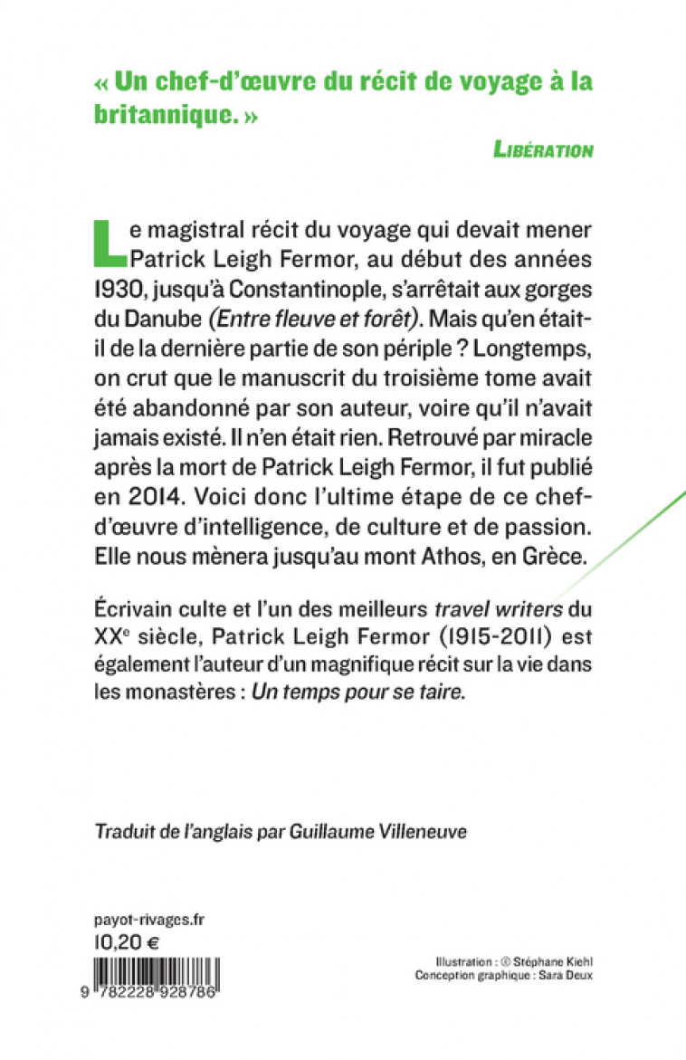 La Route interrompue - Patrick Leigh fermor - PAYOT