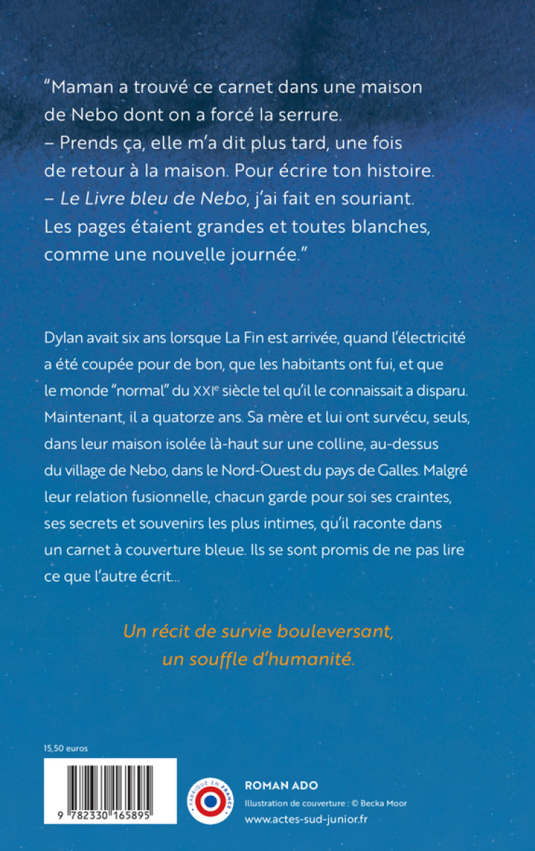 Le Livre bleu de Nebo - Manon Steffan Ros - ACTES SUD