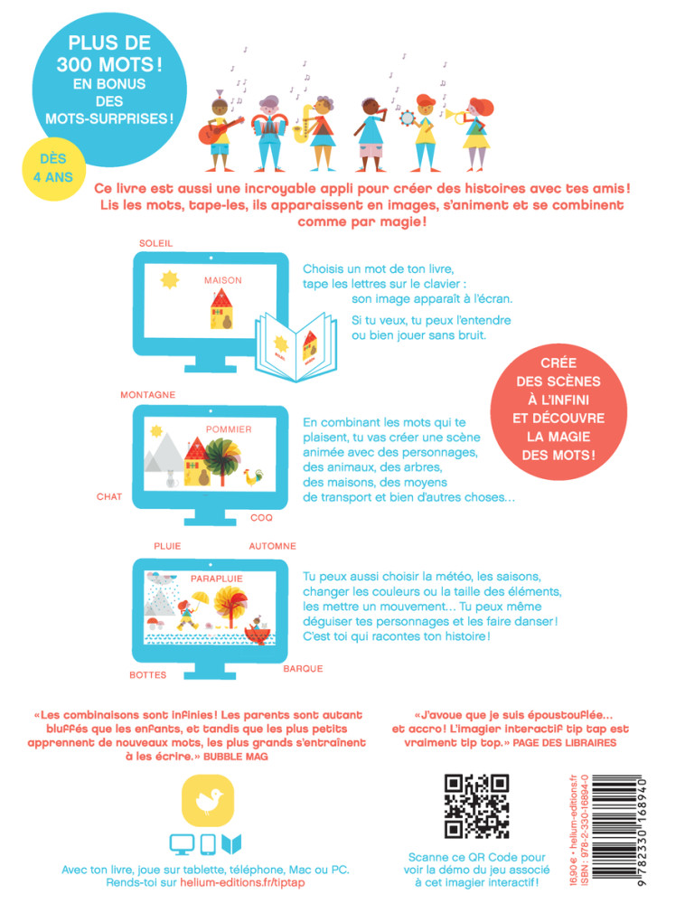 Maxi Tip Tap, mon grand imagier interactif - Louis Rigaud - HELIUM