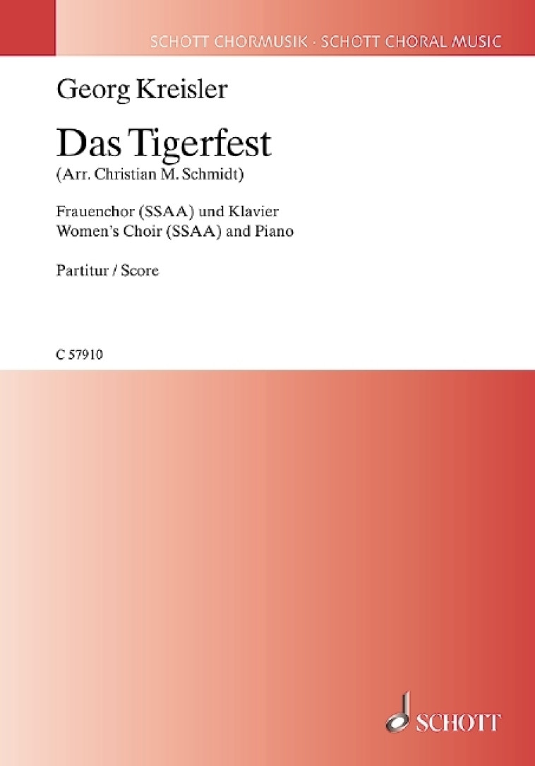 Das Tigerfest - Georg Kreisler - SCHOTT