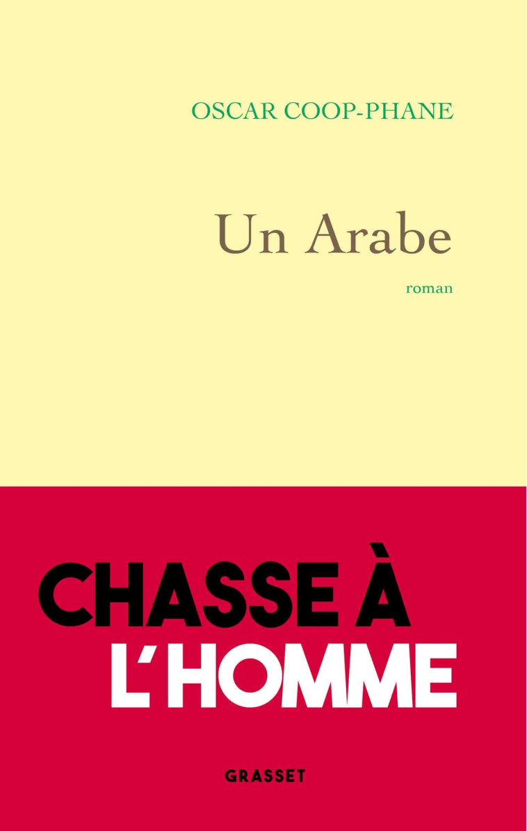 Un Arabe - Oscar Coop-Phane, Oscar Coop-Phane - GRASSET