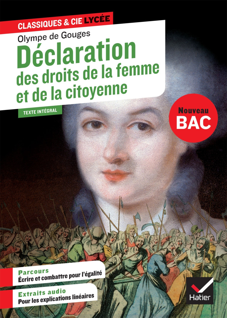 Déclaration des droits de la femme et de la citoyenne (oeuvre au programme Bac 2025, 1re) - Isabelle Lasfargue-Galvez - HATIER
