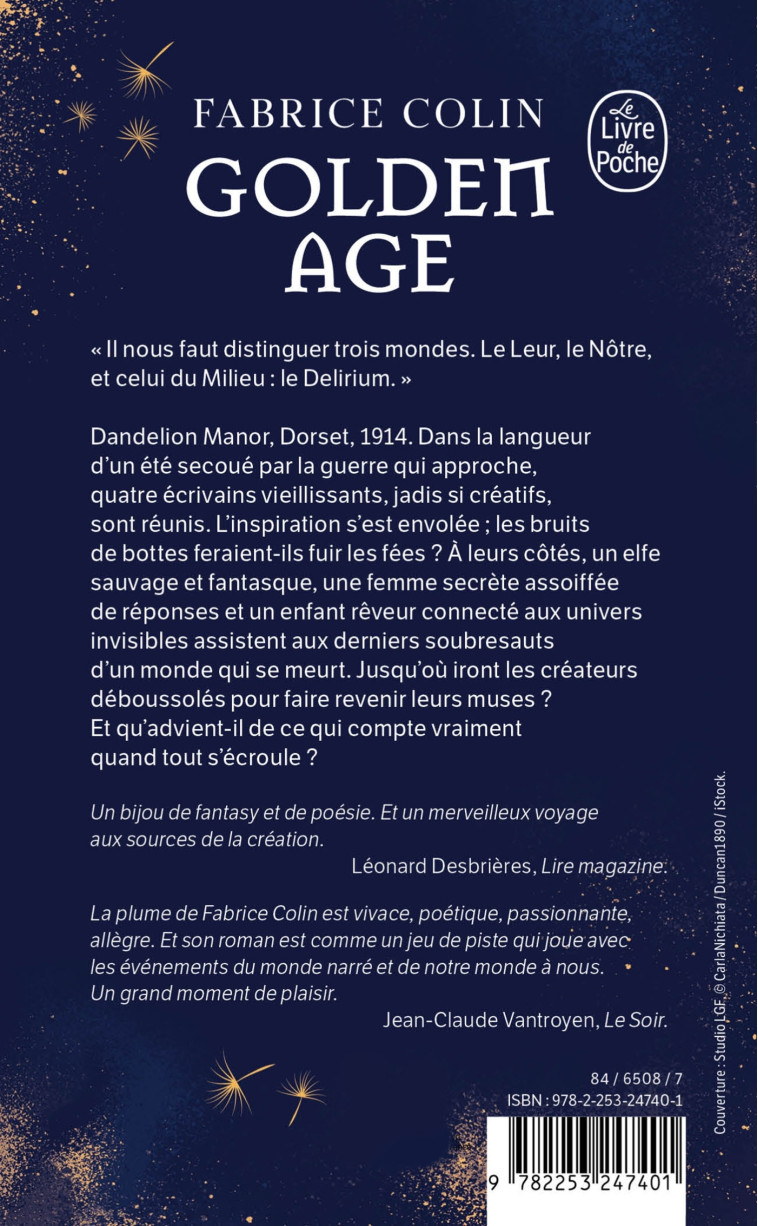 Golden Age - Fabrice Colin - LGF