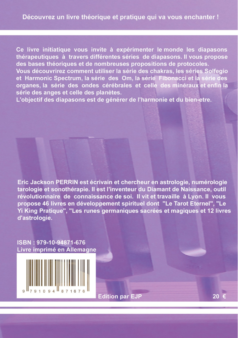 Les diapasons thérapeutiques - Eric Jackson Perrin - EJP