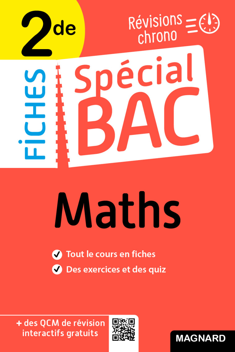 Spécial Bac Fiches Maths 2de Bac 2025 - Fabrice Fortain Dit Fortin, Vito Punta, Fabrice Fortain Dit Fortin - MAGNARD