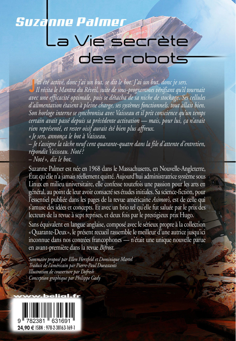 La vie secrète des robots - Suzanne Palmer, Ronan Le Fur, Pierre-Paul Durastanti - BELIAL
