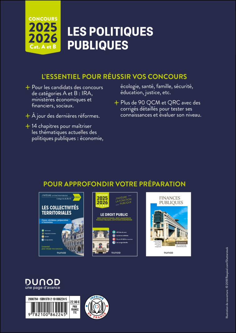 Les politiques publiques 2025-2026 - Patrick Horusitzky - DUNOD
