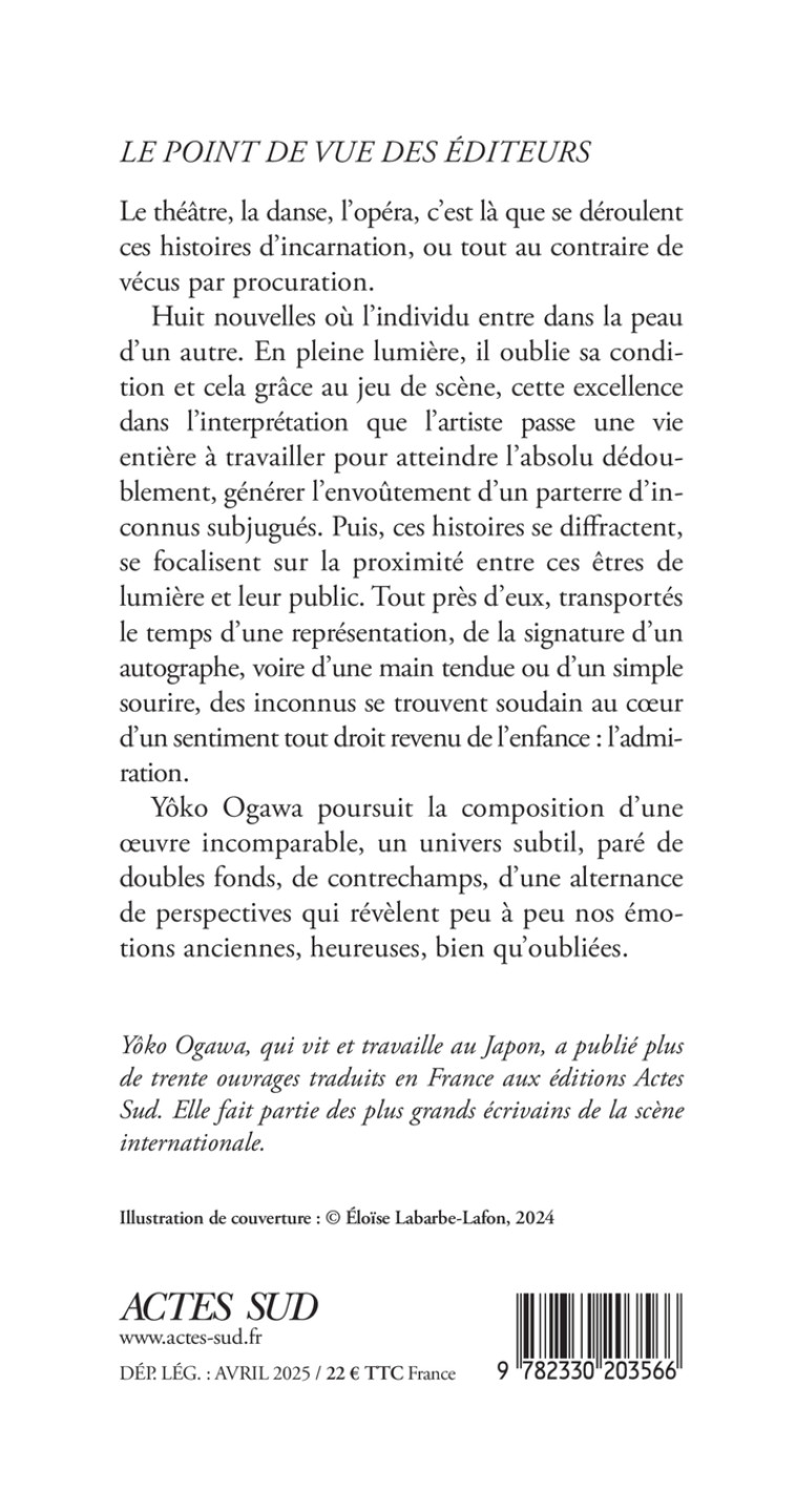 Scènes endormies dans la paume de la main - Yôko Ogawa, Sophie Rèfle, Yôko Ogawa, Sophie Rèfle - ACTES SUD