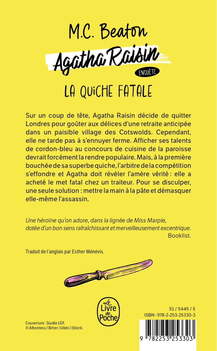La Quiche fatale (Agatha Raisin enquête, Tome 1) - M. C. Beaton, M. C. Beaton - LGF