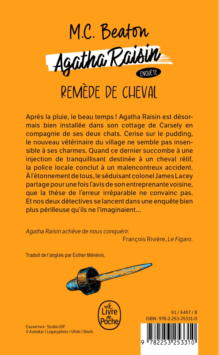 Remède de Cheval (Agatha Raisin enquête, Tome 2) - M. C. Beaton, M. C. Beaton - LGF