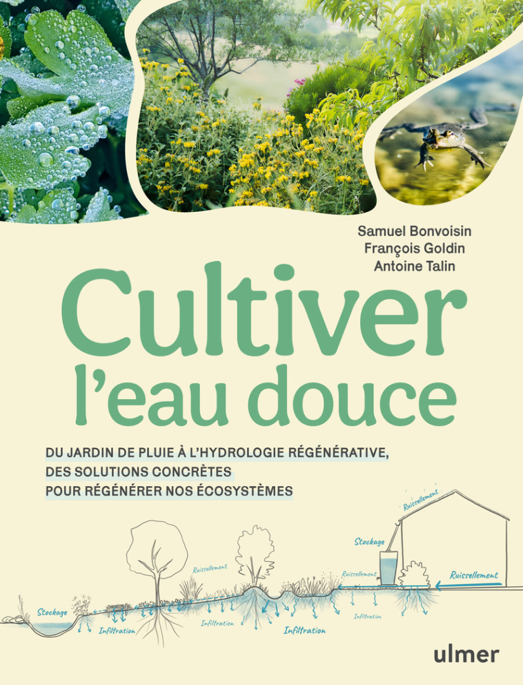 Cultiver l'eau douce - Du jardin de pluie à l'hydrologie régénérative, des solutions concrètes pour régénérer nos écosystèmes - GOLDIN FRANCOIS - ULMER