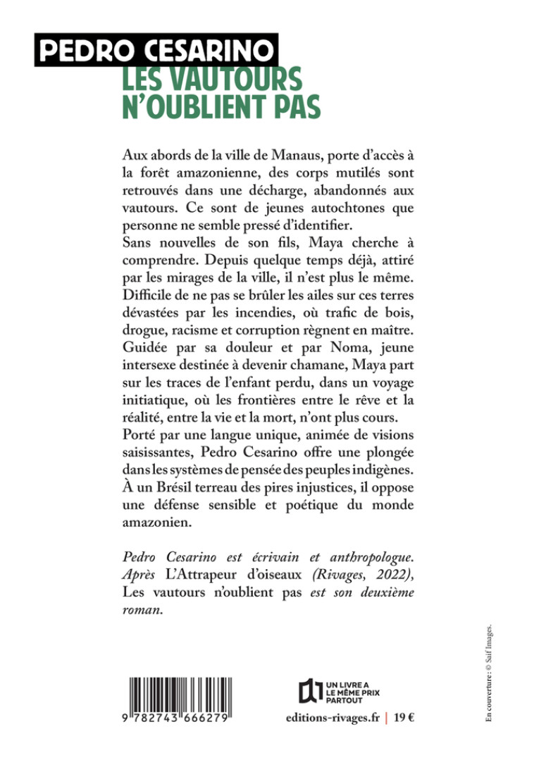 Les vautours n'oublient pas - Pedro Cesarino, Hélène Melo - RIVAGES
