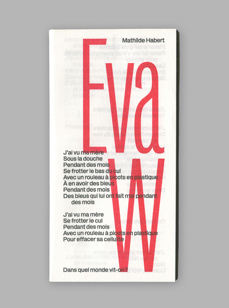 Eva W - HABERT MATHILDE - ROTOLUX PRESS